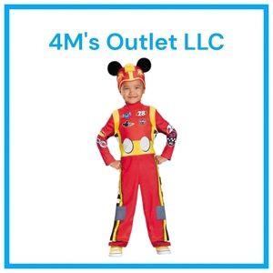 Kids Red Race Car Driver Costume